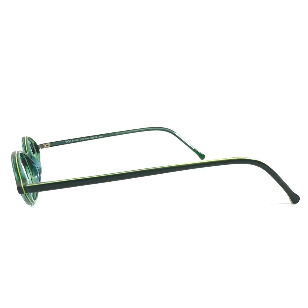 ogi Petite Eyeglasses Frames MOD. A7050 COL. 168 Shiny Green Oval 43-18-140